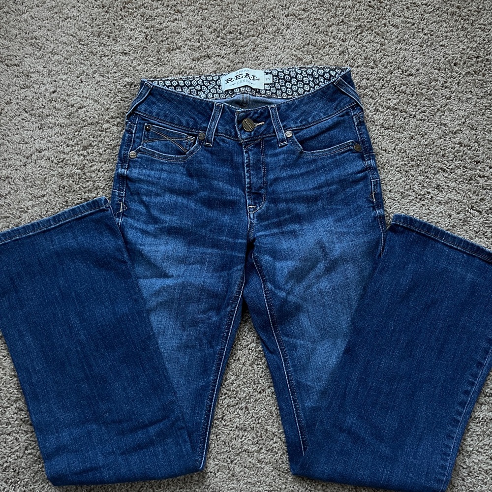 Ariat Blue Straight Leg Jeans Classic Denim size 27s